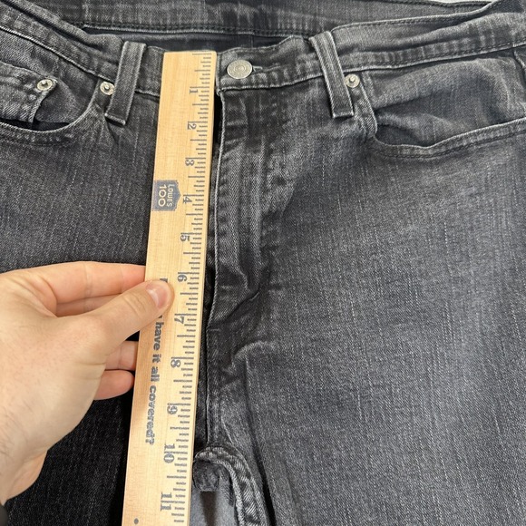 Vintage Levi's 514 Jeans Mens 36x32 Gray Stretch Denim Mid Rise Straight Leg - Picture 9 of 11